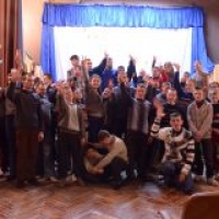 Спектакль "Бременские музыканты" в Запорожском детском доме-интернате на Великом Лугу